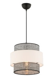 Opviq Cascade Lámpara de Araña Gris y Blanco